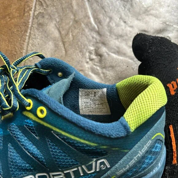 La Sportiva Men's Bushido Trail Running Shoe, Ocean Sulphur Men's Size US 10 EUC - Picture 4 of 4